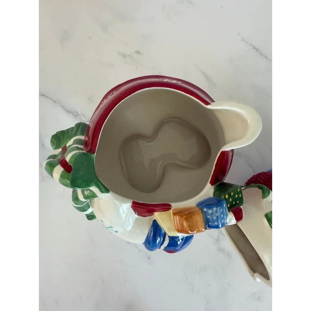 VTG Studio Nova Festive Frosty Snow Girl Ceramic Cookie Jar with Box!